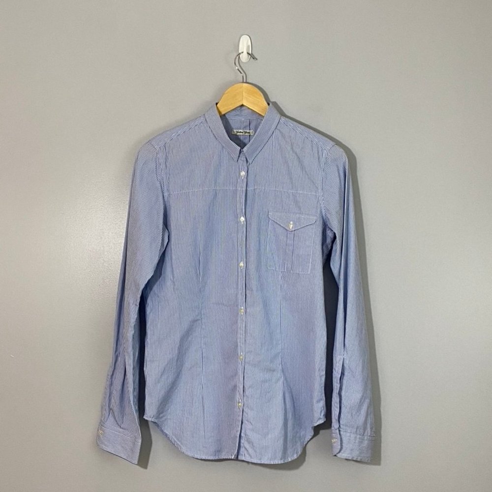 Golden Goose 100% Cotton Button Down Striped Shirt